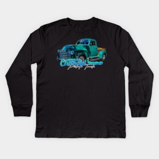 1952 Chevrolet 3100 Pickup Truck Kids Long Sleeve T-Shirt